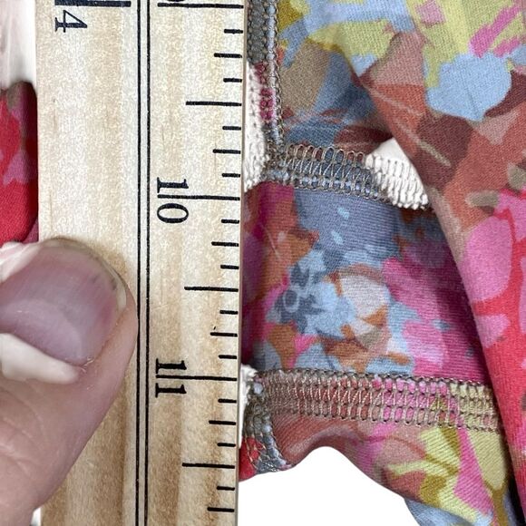 Lululemon Align Pant Leggings 28" Sz 4 Floral Pink Grey Yoga - Picture 12 of 12